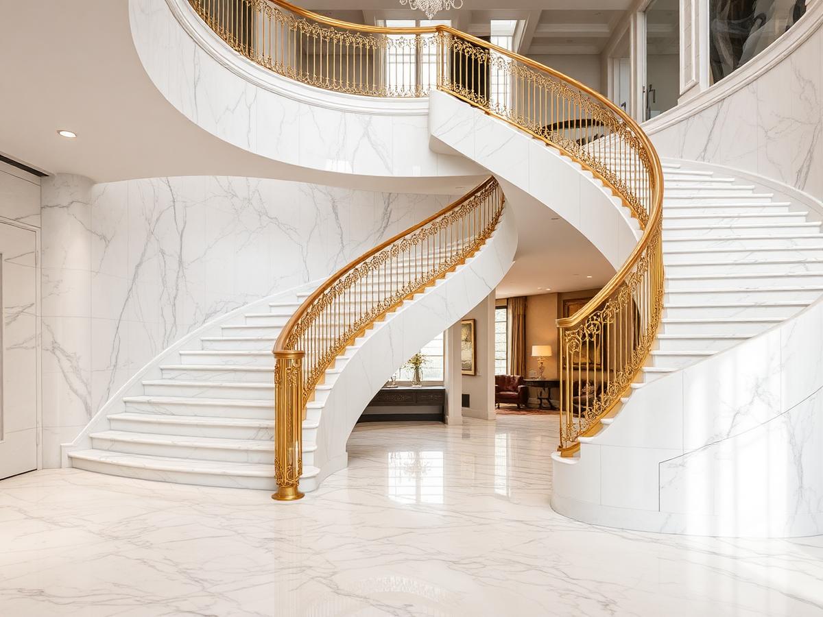 Cantilevered Grand Staircases
