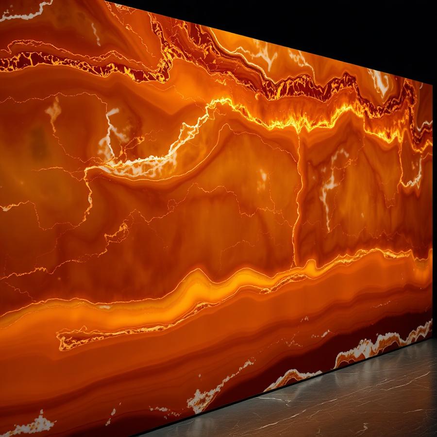 Translucent Backlit Emerald Onyx