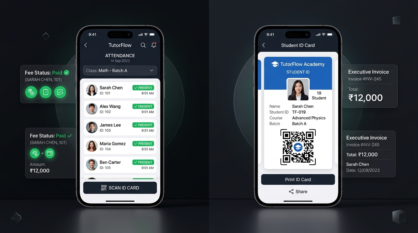 TutorHQ Mobile UI & Invoicing
